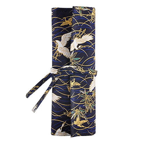 Runbox Professional Makeup Brush Rolling Case Pouch Holder Cosmetic Bag Organizer Case with Belt Strap for Travel & Home Use(Brushes Not Included)