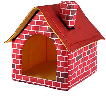 gomaomi Portable Brick Pet Dog House Cat Bed Designed for Small Dogs and Cats