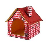 Portable Brick Pet Dog House Cat Bed Designed for Small Dogs and Cats