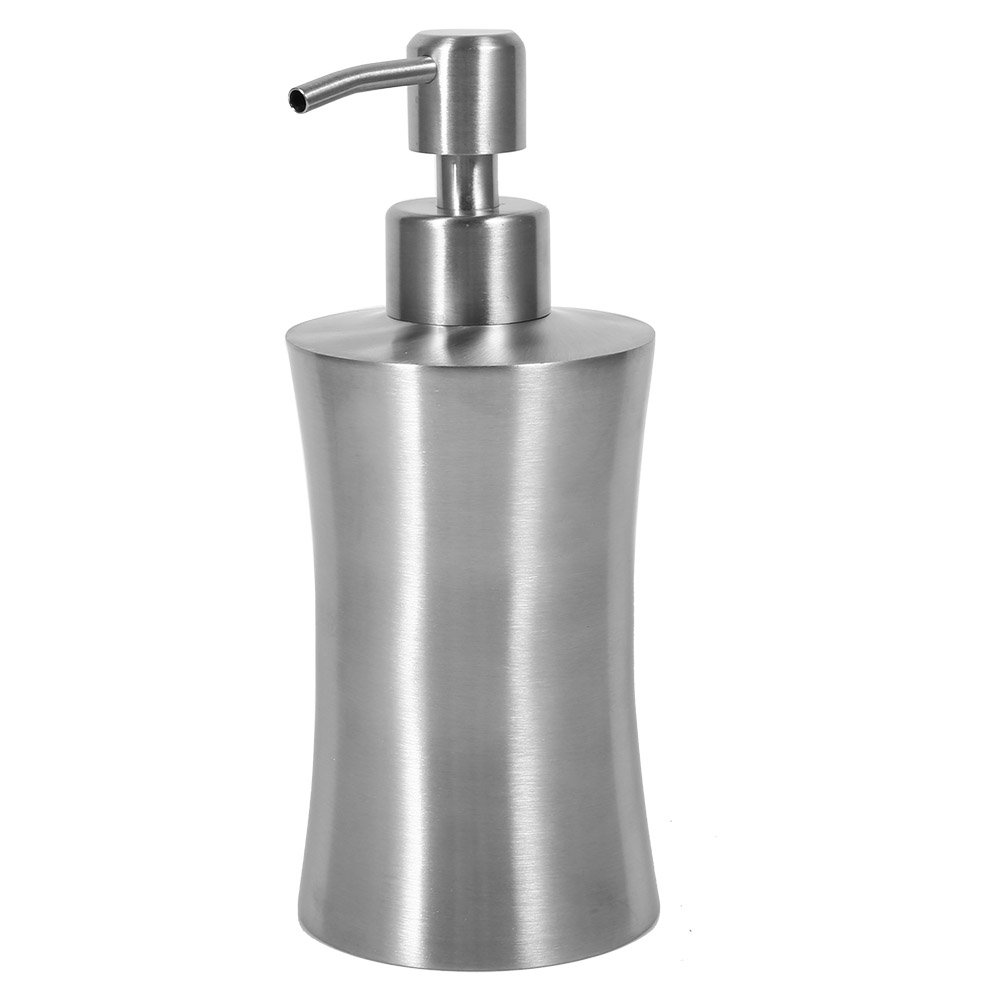 304 Stainless Steel Shower Pump Lotion Soap Dispenser Liquid Bottle for Kitchen Bathroom Countertop(250ml)