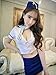 Yinglite Women Uniform Sexy Lingerie Stewardess air hostess flight attendant Policewomen Sheriff Officer Anita Bribe nurse Doctor Teacher Schoolgirl secretary maid Kimono Cheongsam Roles Cosplay Masquerade Lace Costume 2028 (Medium)