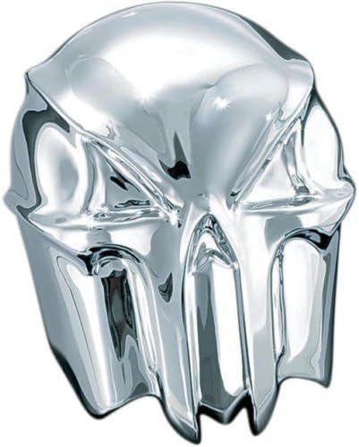 Chrome Skull Horn Cover for 1992-2016 Harley Davidson with Cowbell Horn
