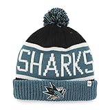 NHL San Jose Sharks Calgary Cuff Knit Hat, One Size, Black