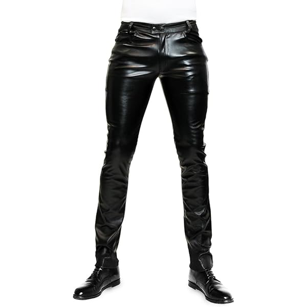 Bockle® 5 GAY-ZIP gesteppt jeans leather pants trousers full zip
