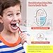 Sonic Electric Toothbrush for Kids and Teenagers, Cartoon Design, Proalpha Wireless USB Fast Charging Waterproof Toothbrush With 2 Reminder Heads, 3 Modes with Timer, Mode Memory(white)