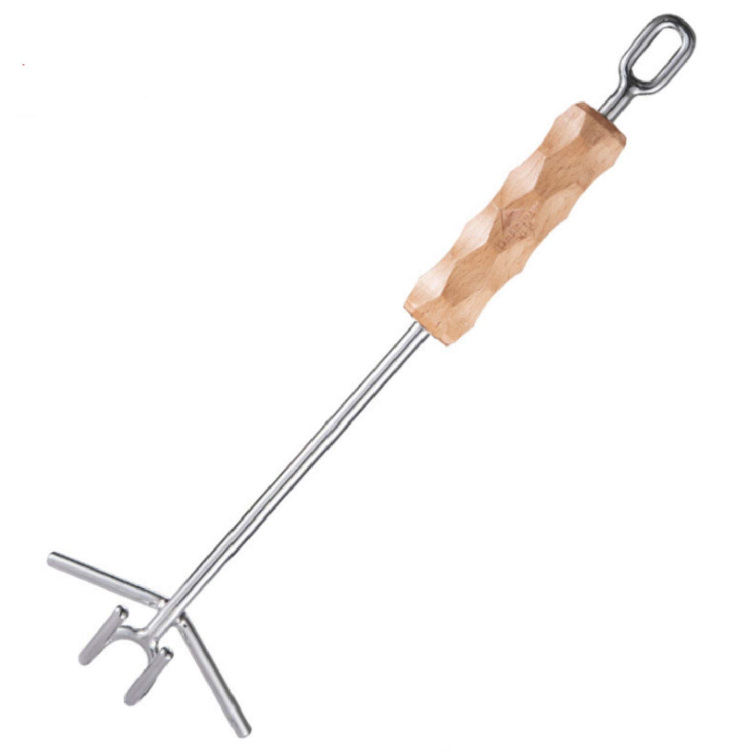 CAMPINGMOON Camp Dutch Oven Lid Lifter for Lifting and Carrying Dutch Ovens with Wood Handle MS-34