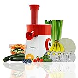 KitchenPRO 2 in 1 Elite Frozen Healthy Dessert Maker and Salad Shooter Electric Slicer Shredder 5 blades