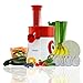 KitchenPRO 2 in 1 Elite Frozen Healthy Dessert Maker and Salad Shooter Electric Slicer Shredder 5 blades