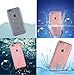 Cos2be Multi-Protection Transparent Phone Case Shockproof Dustproof Touched ID Fingerprint Full Sealed Protection Cover for Apple iPhone (Rose Gold, 4.7