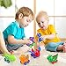 VATOS Baby Dinosaur Toy Car, 6 Pack Pull Back Car Toys for 1 2 3 Year Old Boy & Girl | Dino Car Toys for Toddler & Kids Toy Car Creative Gifts for Kids, Animal Vehicles Party Favors