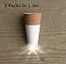 JEBSENS 3 Packs Wine Bottle Cork Light USB Powered Rechargeable LED Bottle Light