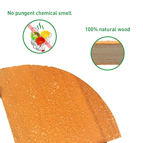 LiMio Bird Perch Wood Stand Platform Parrot Toys, Rough Surface Perch Parakeet Toys, for Budgies Parakeet Conure Hamster Gerbil Rat Mouse (Random Color)