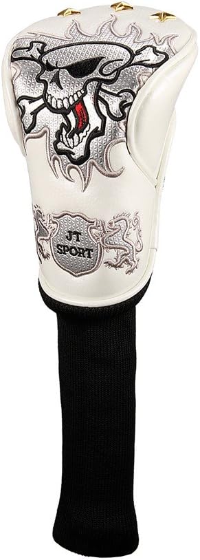 Outdoor Leisure One Piece Skull Head Golf 3 Wood Cover Protector for Universal Brand Fairway Wood
