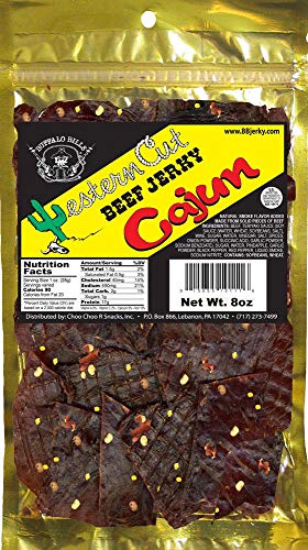 Buffalo Bills 8oz Cajun Western Cut Beef Jerky Pack (thin-sliced hot and spicy beef jerky)