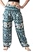 B BANGKOK PANTS Harem Pants Women Yoga Boho Clothes with Pockets (as1, alpha, one_size, regular, regular, Green Elephant)