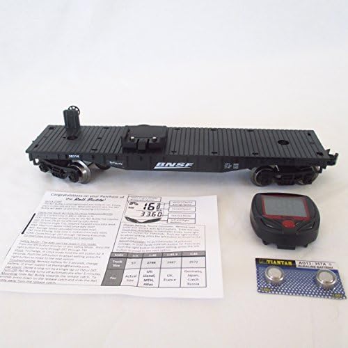 Black Flatcar O Gauge Model Train Speedometer Odometer