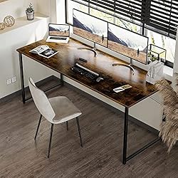 Coleshome 63 Inch Computer Desk, Modern Simple