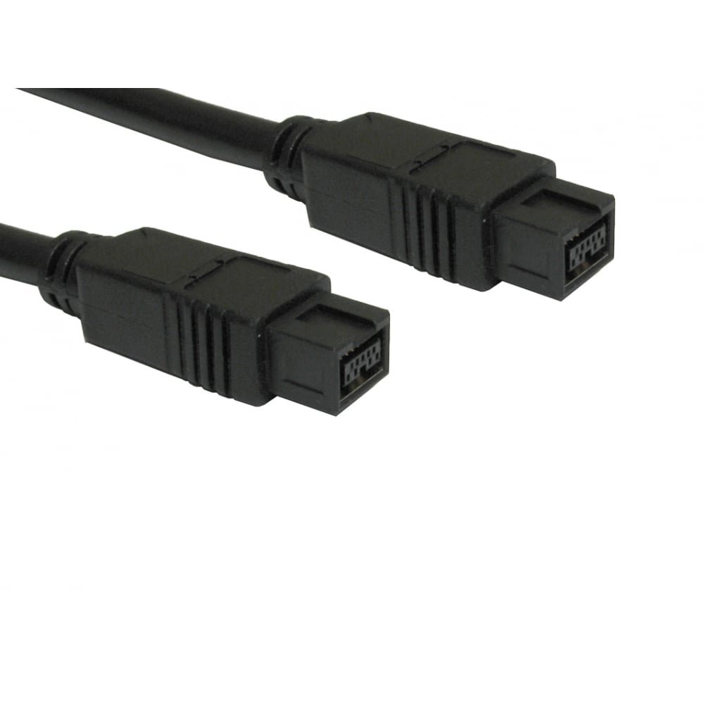 Psylins 3m Firewire Cable - 9 Pin to 9 Pin IEEE 1394 800 Video Lead - Black
