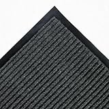 Crown Needle Rib Wipe and Scrape Mat, Polypropylene, 48 x 72, Gray (NR0046GY)