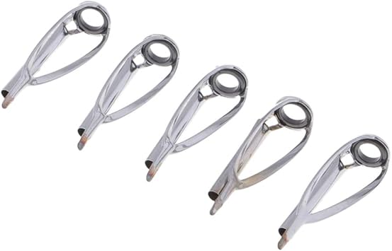 Amazon T Tooyful 釣り竿 先端トップガイド 釣り竿ガイド ロッドガイド 竿パーツ 5個入り 全5サイズ T Tooyful ロッド 竿パーツ