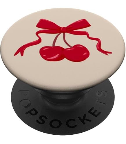 Girly Pink Bow PopSocket PopGrip - Coquette Aesthetic Phone Grip & Stand With Adhesive Backing