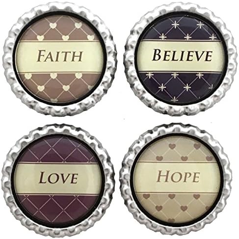 Inspirational Words - Fridge Magnets - Set of 4 - Country Home Design