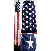 AES 60" USA U.S.A. American Embroidered 220D Nylon Wind Sock Windsock