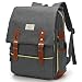 Modoker Upgraded Vintage Laptop Backpack for Women Men,School College Backpack with USB Charging Port Fashion Backpack Computer Bag Fits 15 inch Notebook (Grey-Function Update) primary