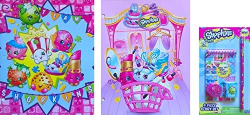 Shopkins Children’s School Paper Folders & Shopkins Stationary Set Back To School Specials (4 Pc Study Set)
