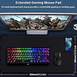 Extended Mouse Pad, Canjoy Gaming Mouse Pad, XXL