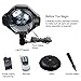 Ucharge Projector Light, [Wide Coverage Version] White Snowflake Auto Moving Christmas Light Projector, Snow-Fall Light Show with Remote Rotating Projection Light Outdoor/Parties/Hallowen Decorations