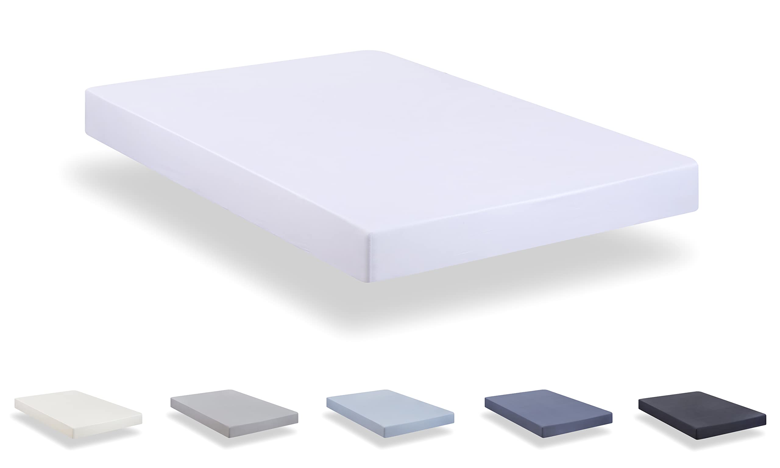 Todocama - Fitted sheet in extra soft brushed microfibre. (Bed 200 x 190/200 cm, White)