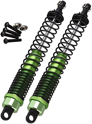 Yiguo 2pcs Aluminium K949-011 Rear Shock Absorbers for 1:10 WL-K949 RC Off Road Car Upgrade Green