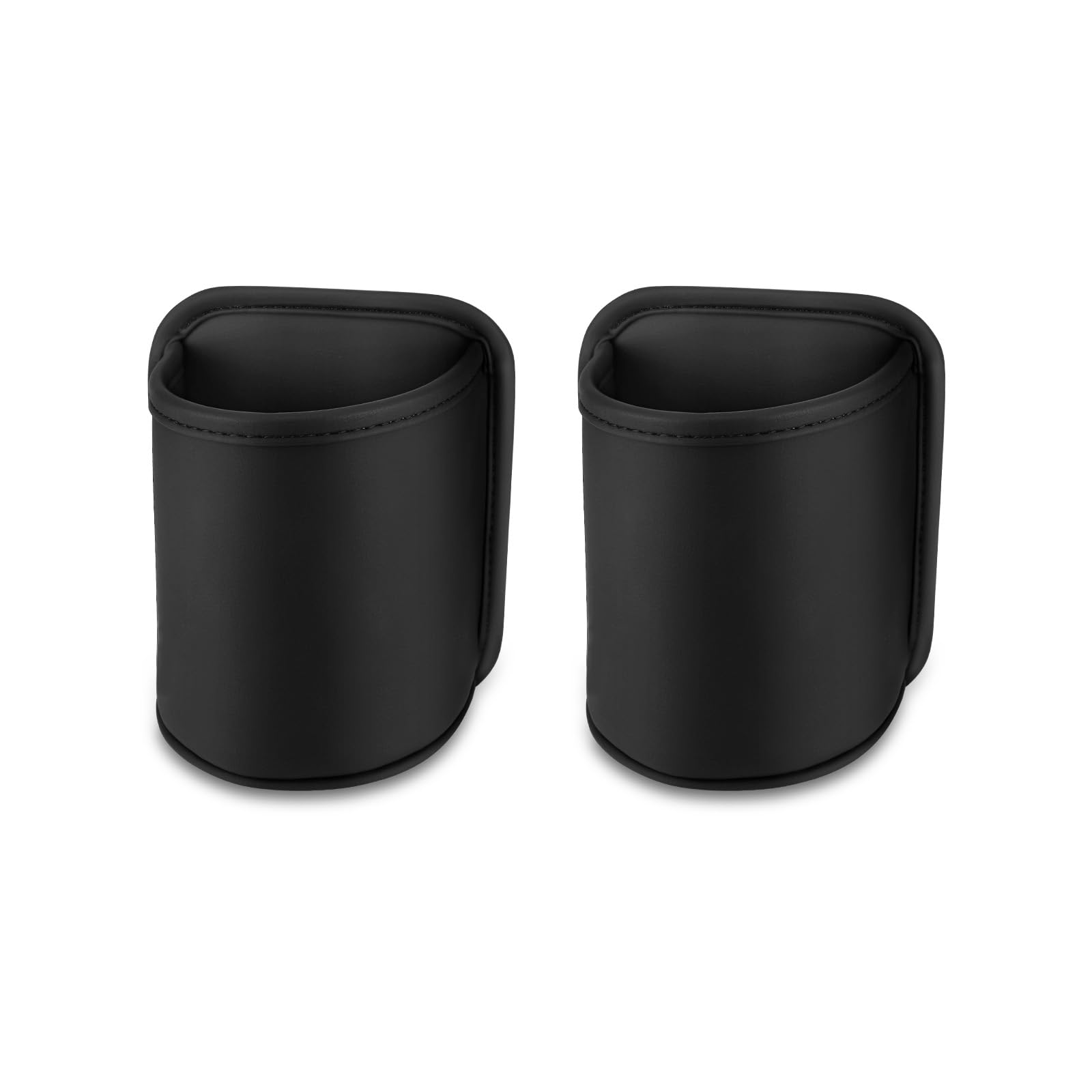 Photo 1 of 1797 Large Car Door Cup Holder Clip On Back Seat Pocket Water Bottle Beverage Drink Holders Storage Organizer Scratch-Resistant PU Leather Black 2 Pack