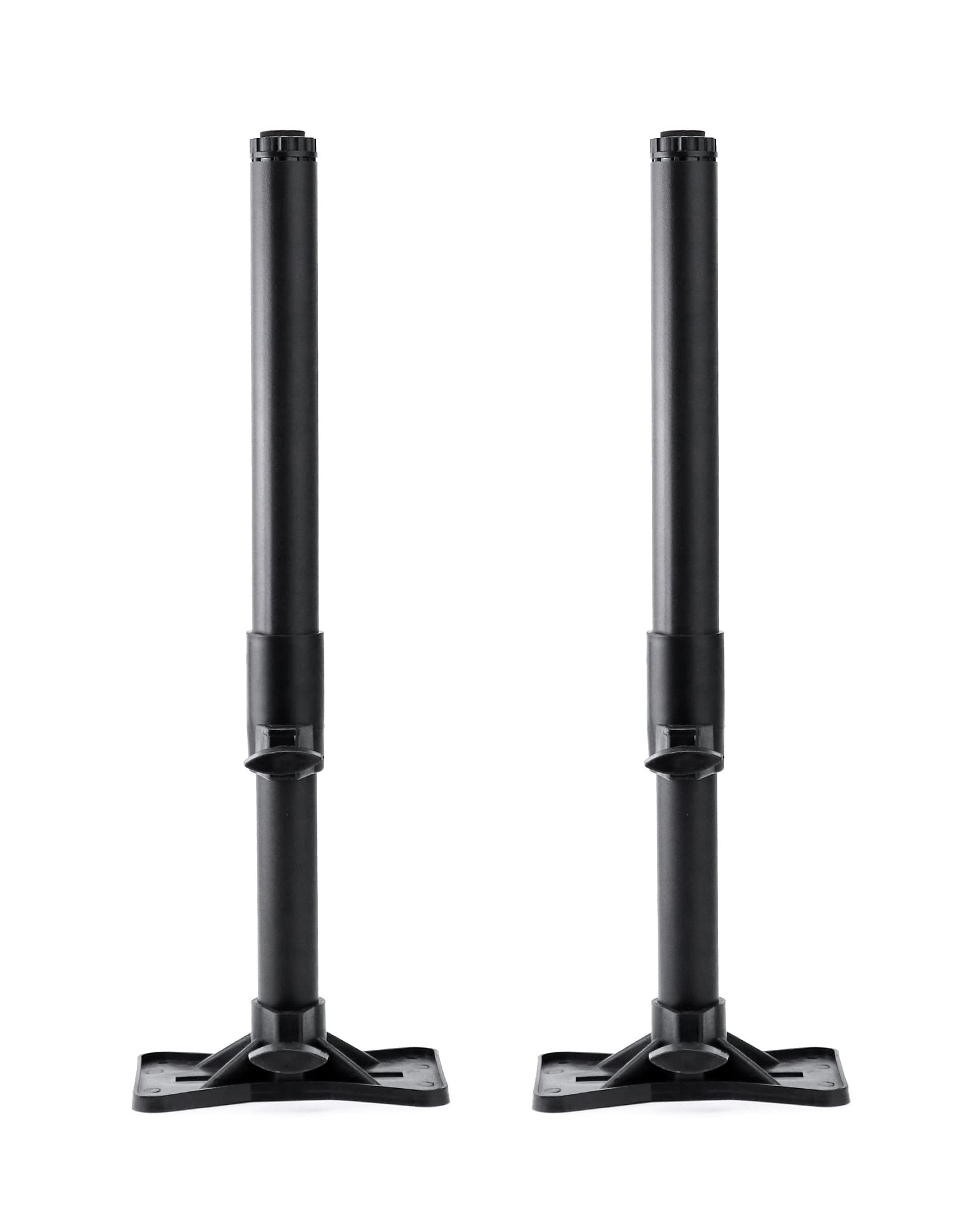Photo 1 of QWORK Undermount Sink Brackets Kit, 2 Pack Steel Undercounter Sink Stand Adjustable Support Sink Leg, Sink Repair Bracket Kit, for Kitchen and Bathroom (17.7-30.3"), Black