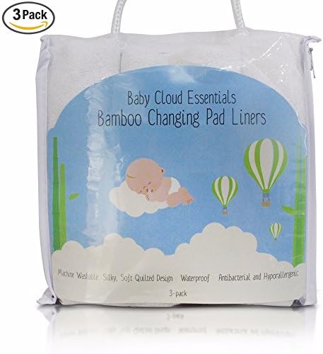 A Mom-Owned Company - Baby Cloud Essentials: 4-Layered Soft Bamboo Fabric, Hypoallergenic And Antibacterial, Non-Slip And Absorbent Waterproof Mat, Machine Washable, With Storing Bag