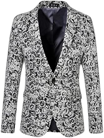 HZMK Men's Wool Jacquard Blazer Jacket US Size 3XL