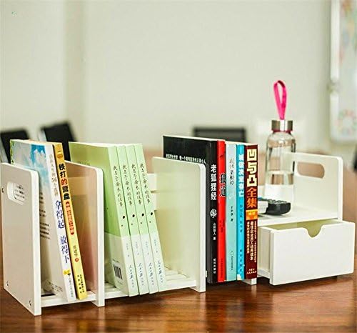 QXWL Bookshelf Telescopic Wooden Desktop Storage Manager Simple Bookshelf Display Stands Office Supplies Bookshelf Children's Desktop Storage Rack ( Color : B )