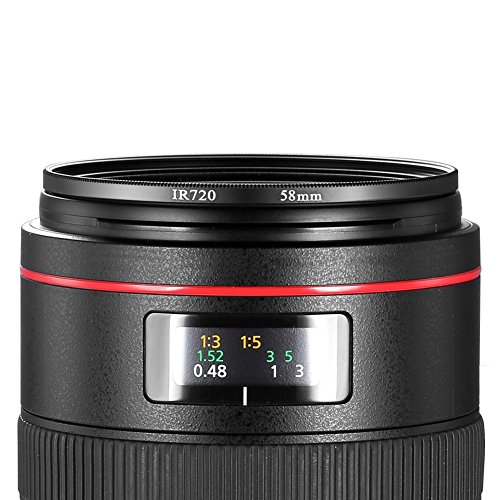 NEEWER 58MM IR720 Infrared Filter for Canon EOS Rebel T2i + ANY