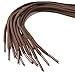 OrthoStep Round Athletic Brown 45 inch Shoelaces 2 Pair Pack