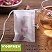 Woophen Disposable Tea Filter Bags, 3.5 × 4 Inch, 200 Pieces