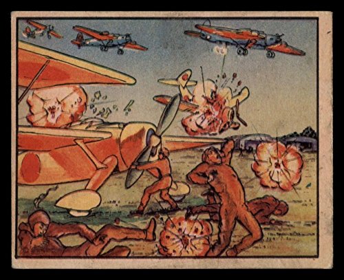 1938 Gum Inc. Horrors of War # 62 Bombers Raid Jap Airdrome in New Defensive (Card) Dean's Cards 4 - VG/EX