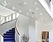 Alrens_DIY(TM) 8.5cm 50pcs Twinkle Stars Ceiling Decor Parlor Crystal Reflective DIY Mirror Effect 3D Wall Stickers Home Decoration (Silver)