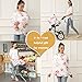 Baby Car Seat Covers - Stroller Canopy Breastfeeding Covers, Multi-use Carseat Canopy, for Boys and Girls Shower Gift (Print Flower)