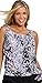Beach Belle Women's Plus Size Dew Drops Blouson Tankini Top