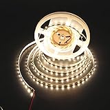 UL certification (E477884) strip light,5 years warranty LEDMY Flexible Led Strip Light Lamp, Led Tape, DC12V SMD3528-300Leds, IP20 Warm White 3000K 16.4FT/5M