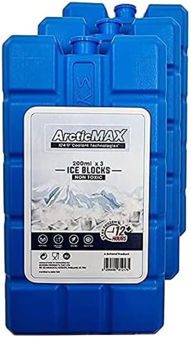 Schone Ice Blocks 200ml x3 – Cooler Gel Packs, 12+ Hours Chilled