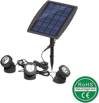 Luz solar para piscina, proyector de buceo a prueba de agua Ip68 ...