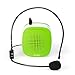 Voice Amplifier, MAONO AU-C03 Mini Rechargeable PA system (1020mAh) with Wired Microphone for Teachers, Presentations, Coaches, Tour Guides, Market Promotion (Green)