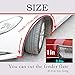 Heart Horse 117cm Car Fe-nder Flares Arch Wheel Eyebrow Auto Mudguard Fender Flare Wheel Lip Body Kit Protector Cover M-ud Guard Universal